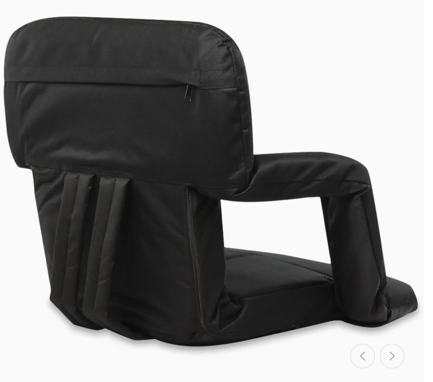 Stadium Bleacher Seat Bench Chair - Black