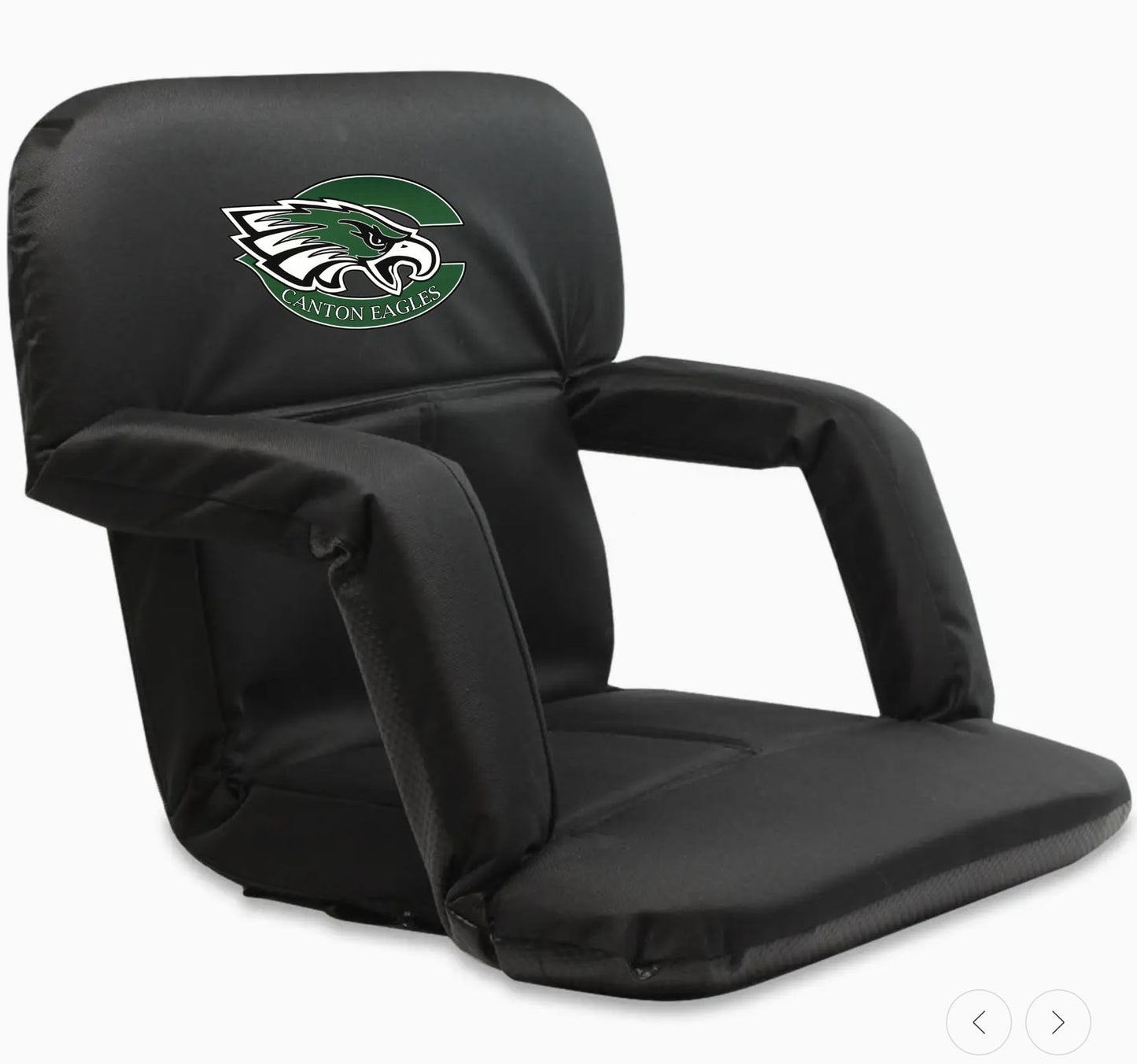 Stadium Bleacher Seat Bench Chair - Black